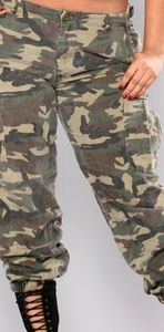 Camo cargo joggers - Cadet Kim Oversized
